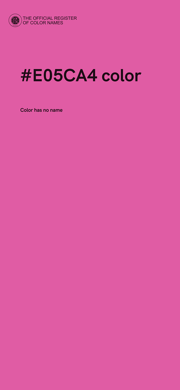 #E05CA4 color image