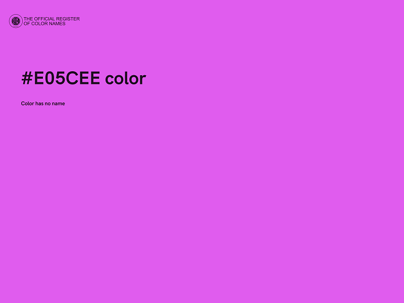 #E05CEE color image