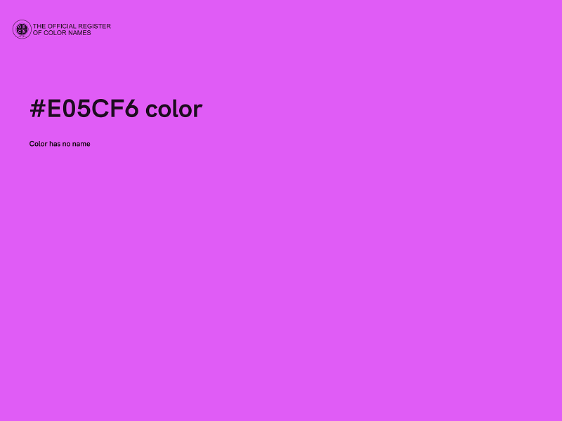 #E05CF6 color image