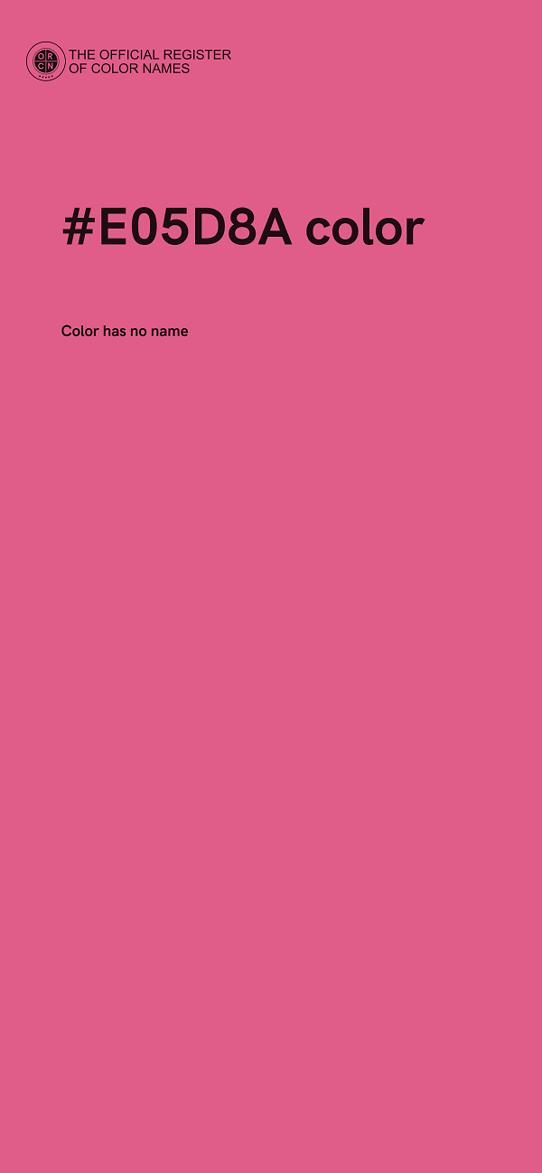 #E05D8A color image
