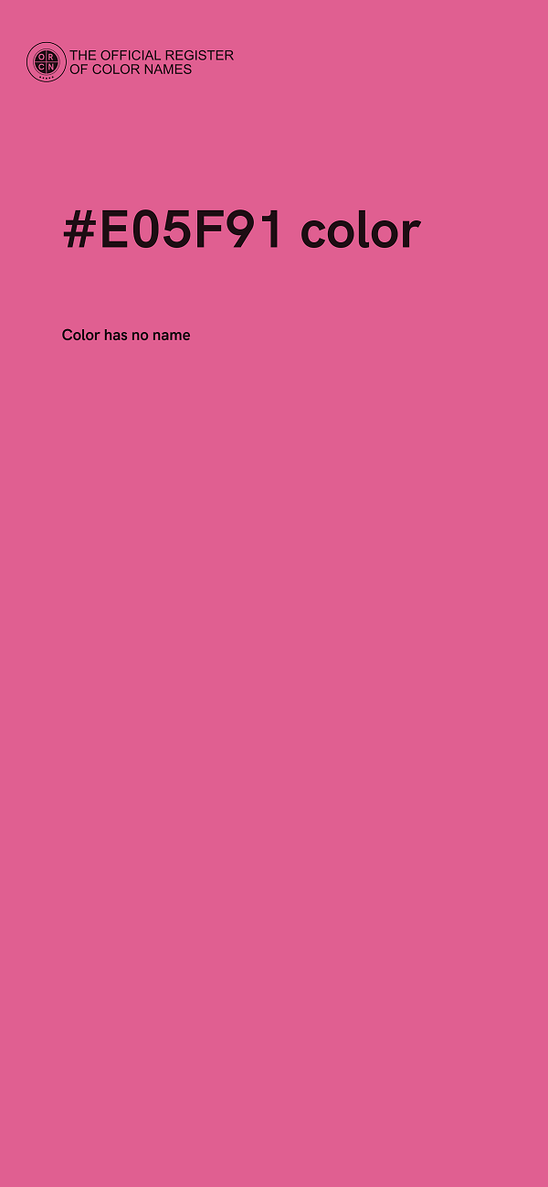 #E05F91 color image