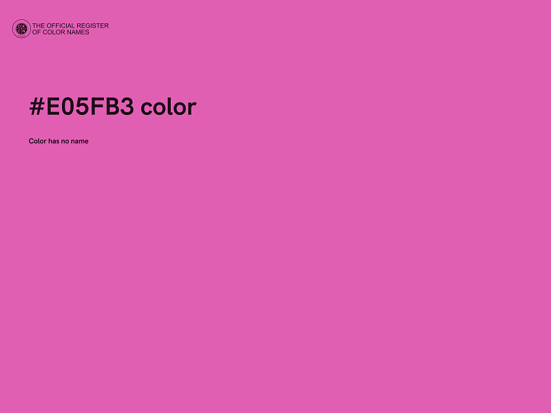 #E05FB3 color image