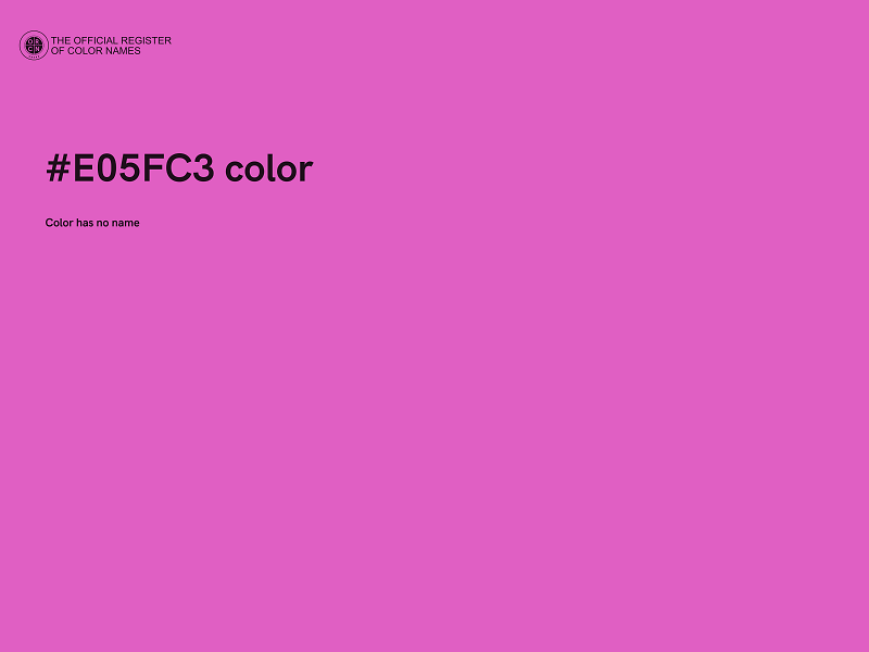 #E05FC3 color image