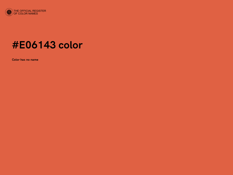 #E06143 color image