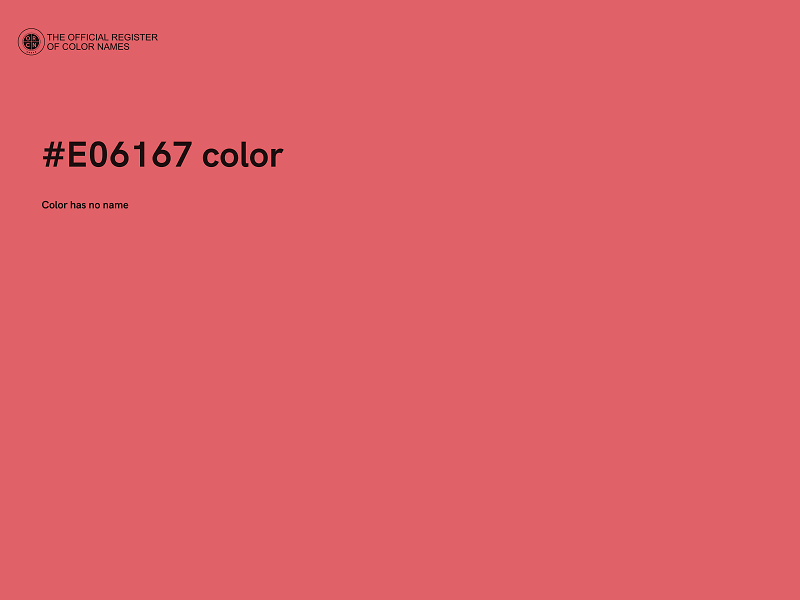 #E06167 color image