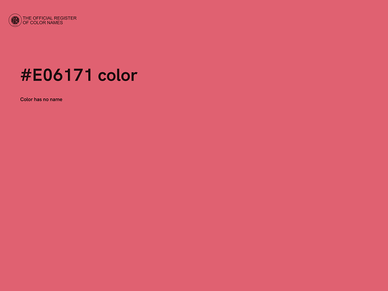 #E06171 color image