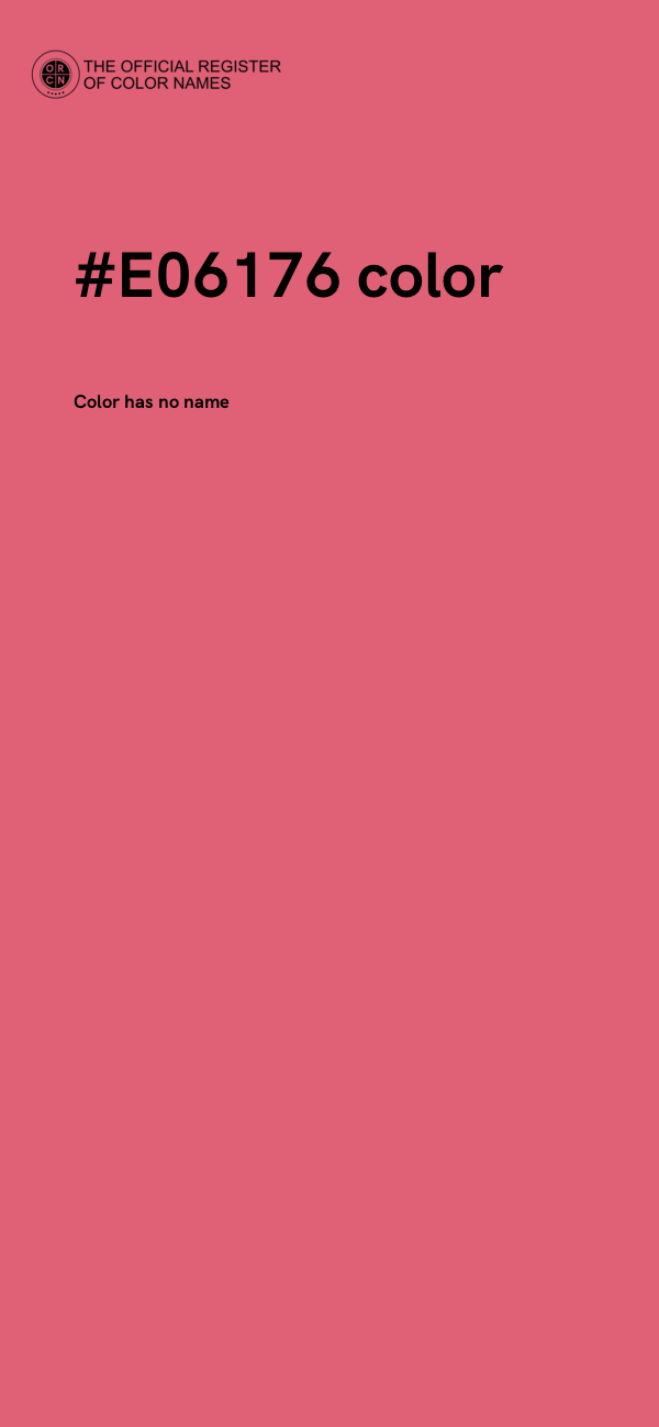 #E06176 color image