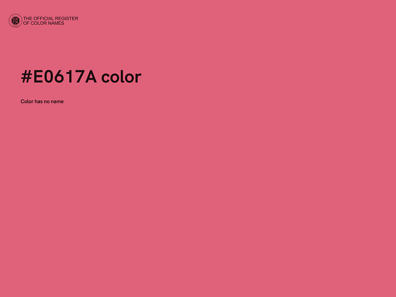 #E0617A color image