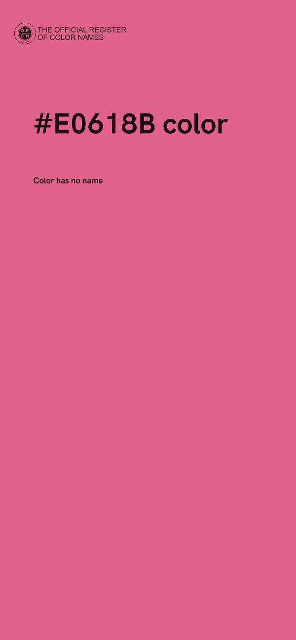 #E0618B color image