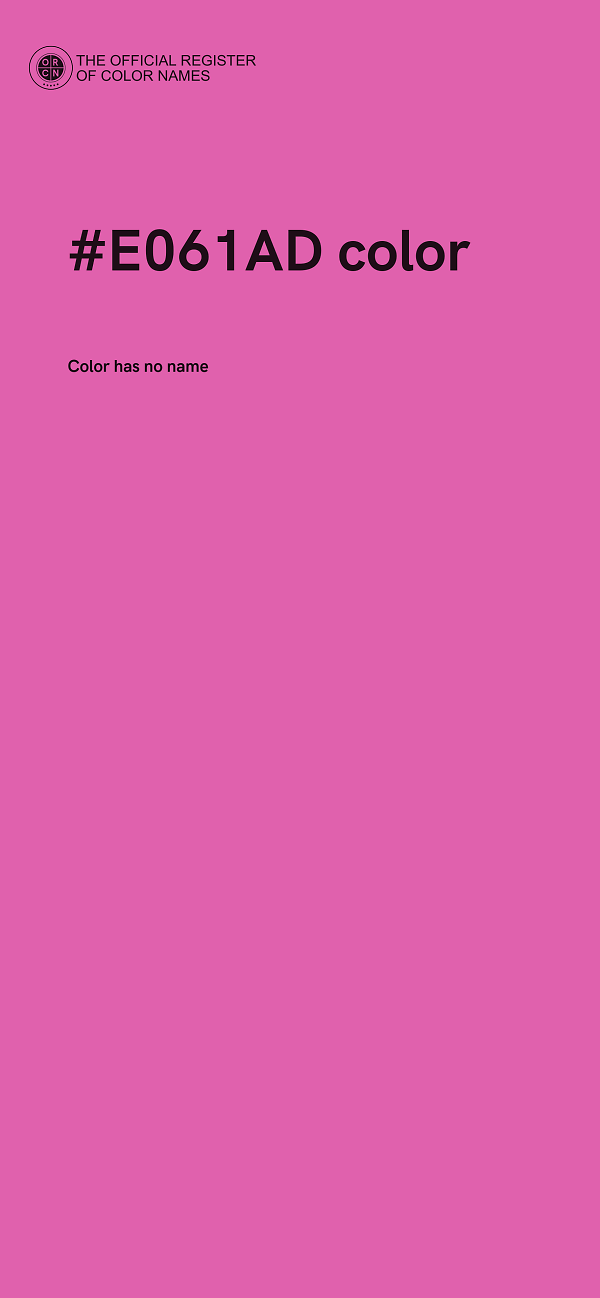 #E061AD color image