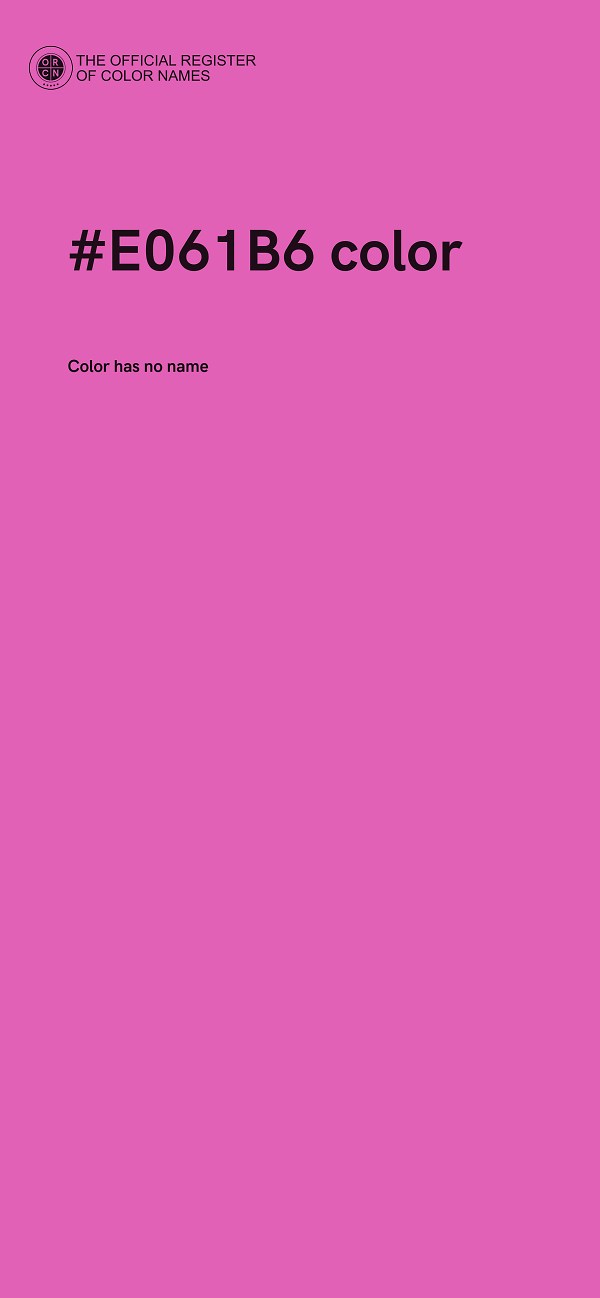 #E061B6 color image