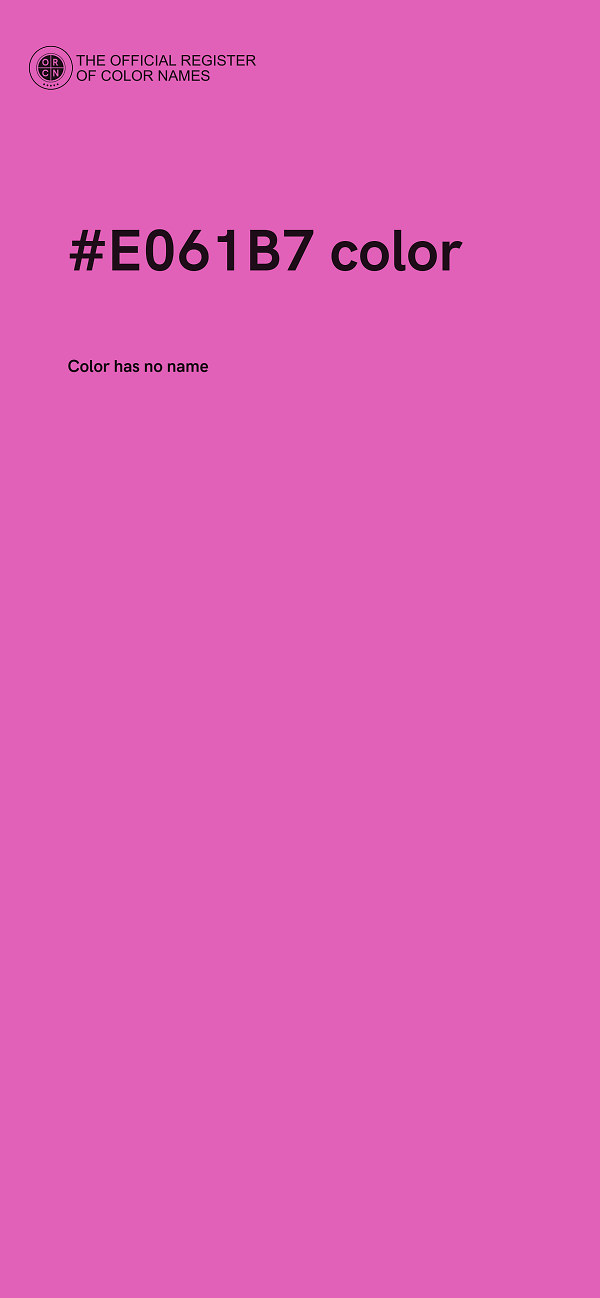 #E061B7 color image