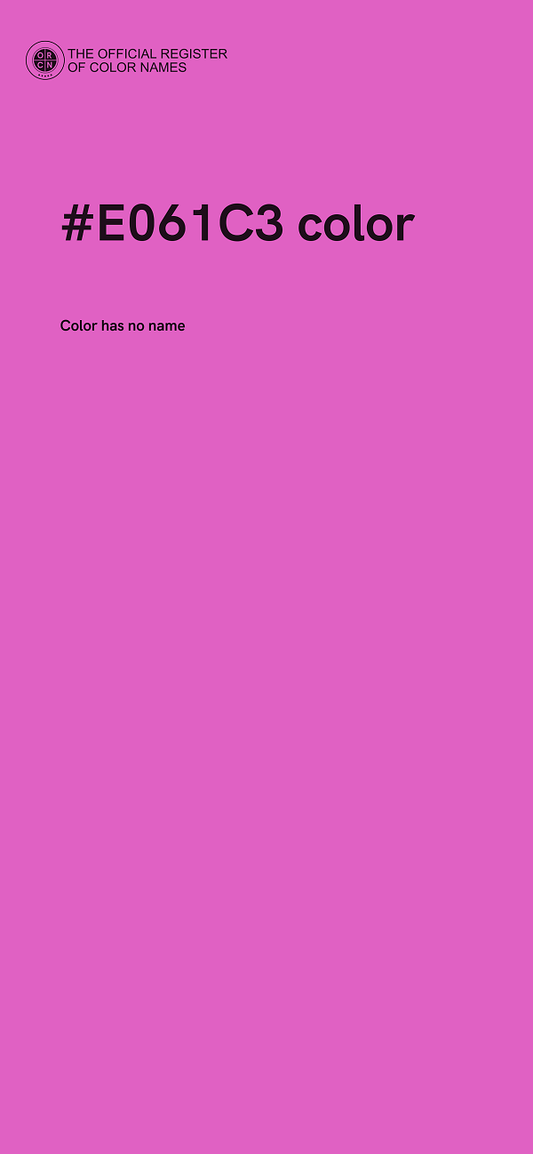 #E061C3 color image