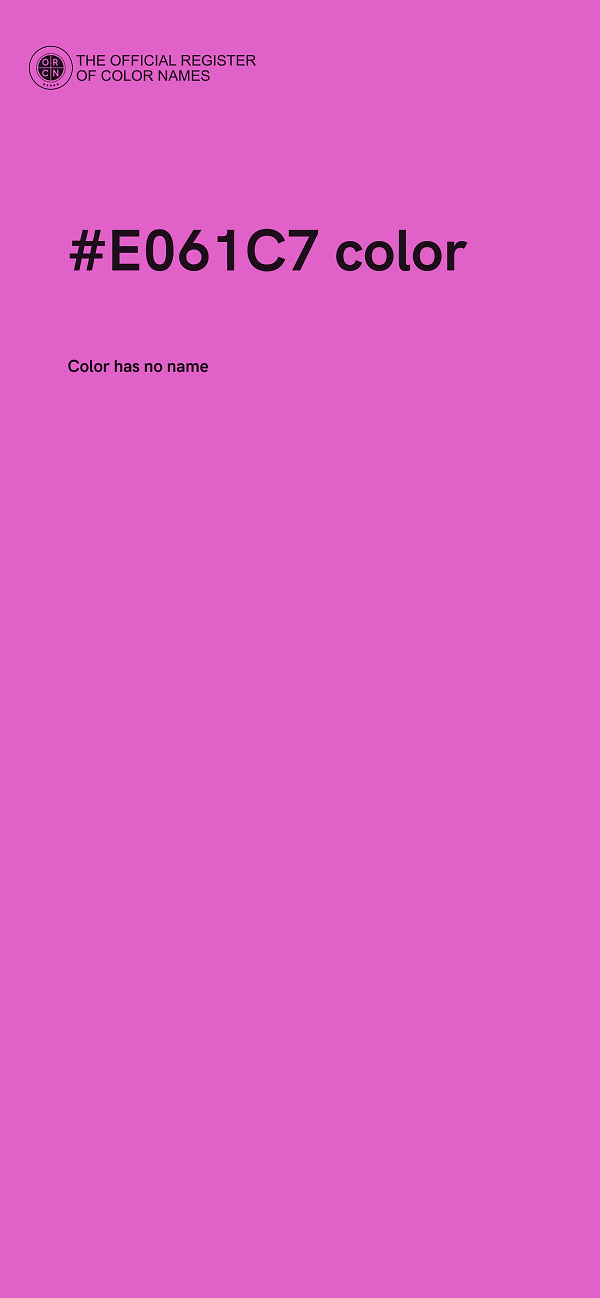 #E061C7 color image