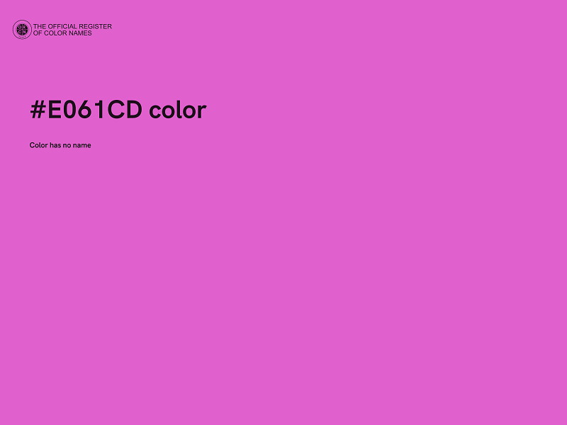 #E061CD color image