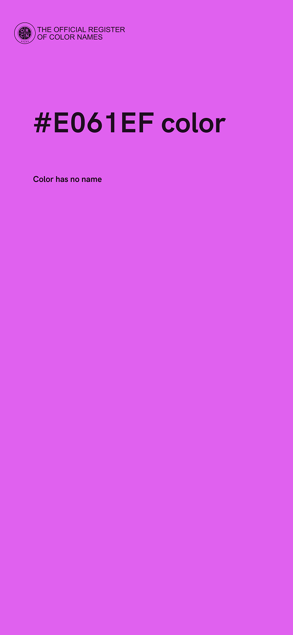 #E061EF color image
