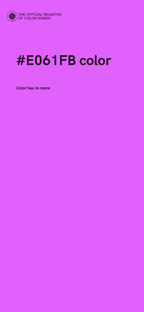 #E061FB color image