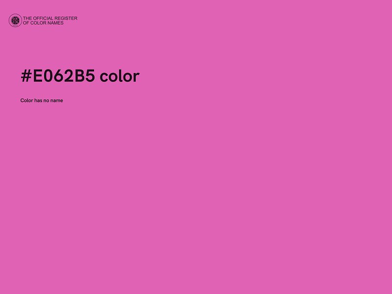 #E062B5 color image