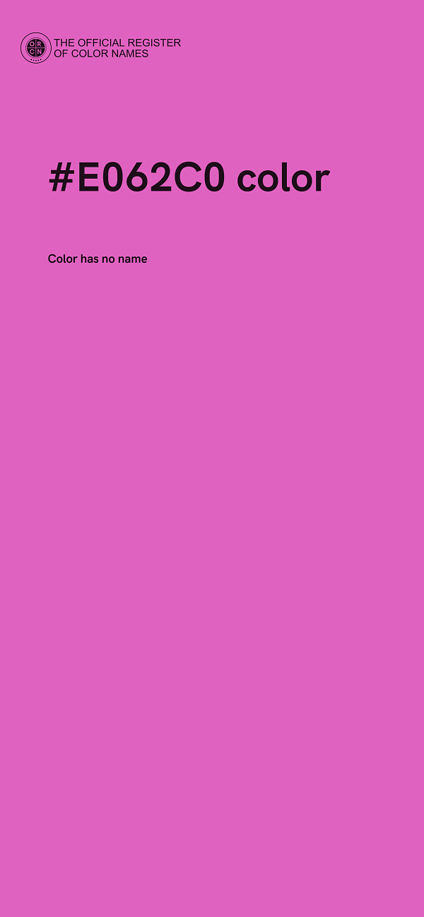 #E062C0 color image
