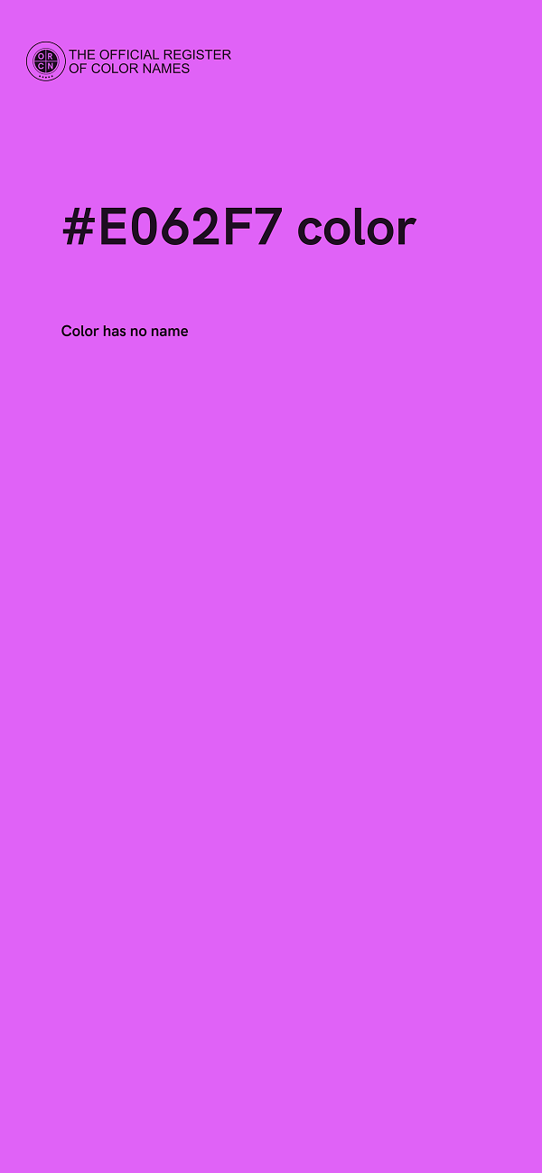 #E062F7 color image