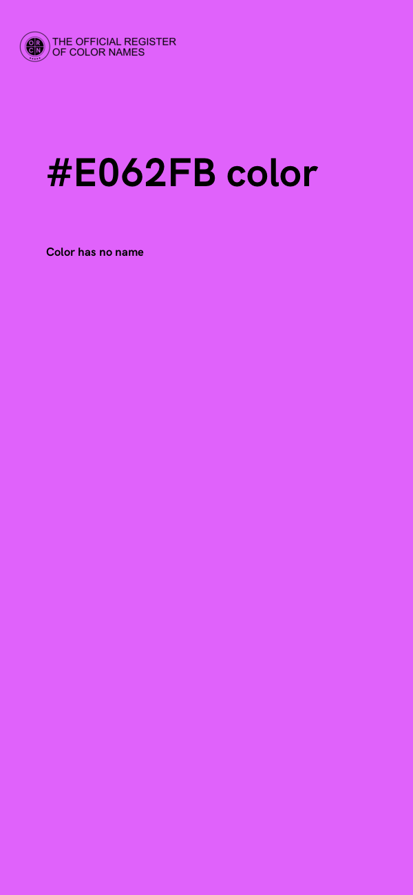 #E062FB color image