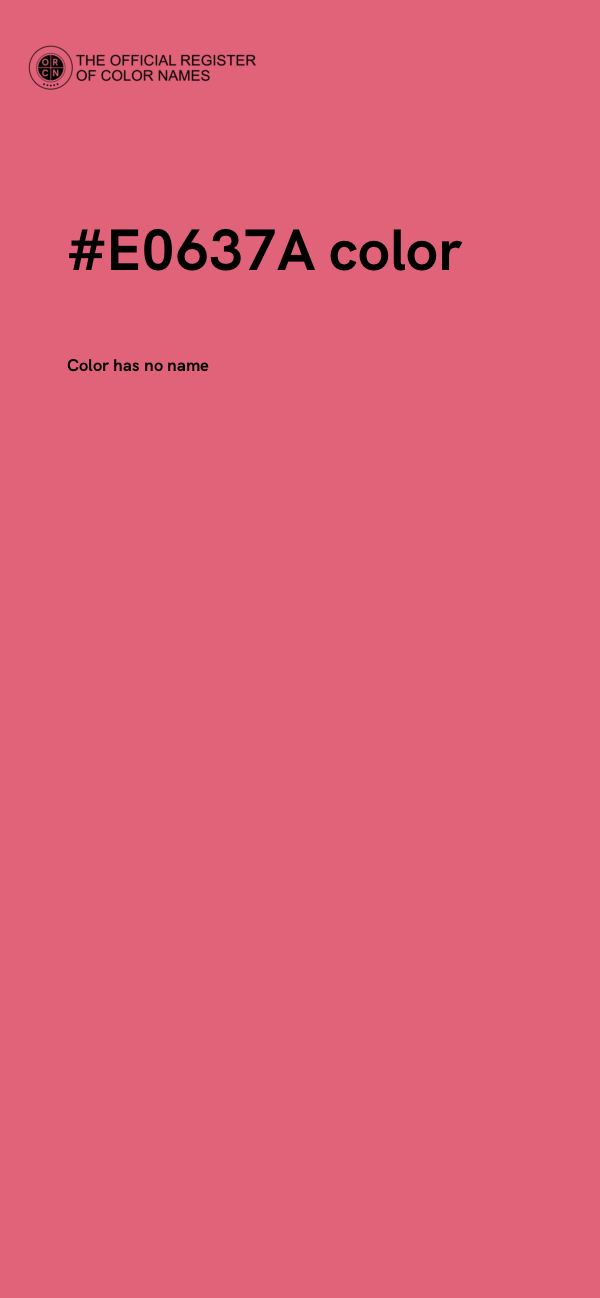 #E0637A color image