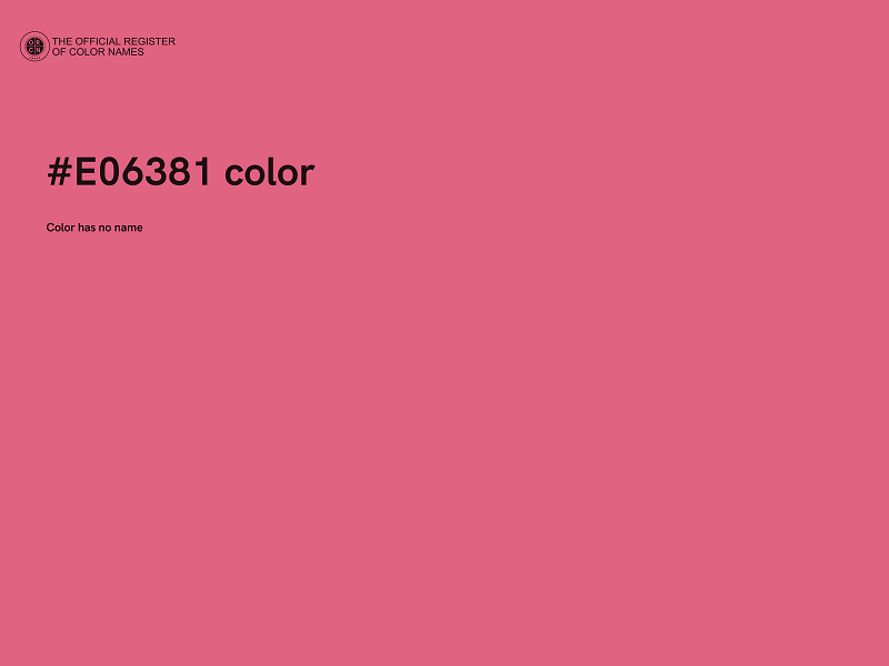 #E06381 color image