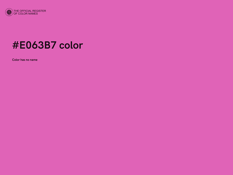 #E063B7 color image