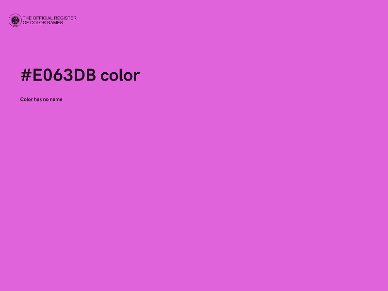 #E063DB color image