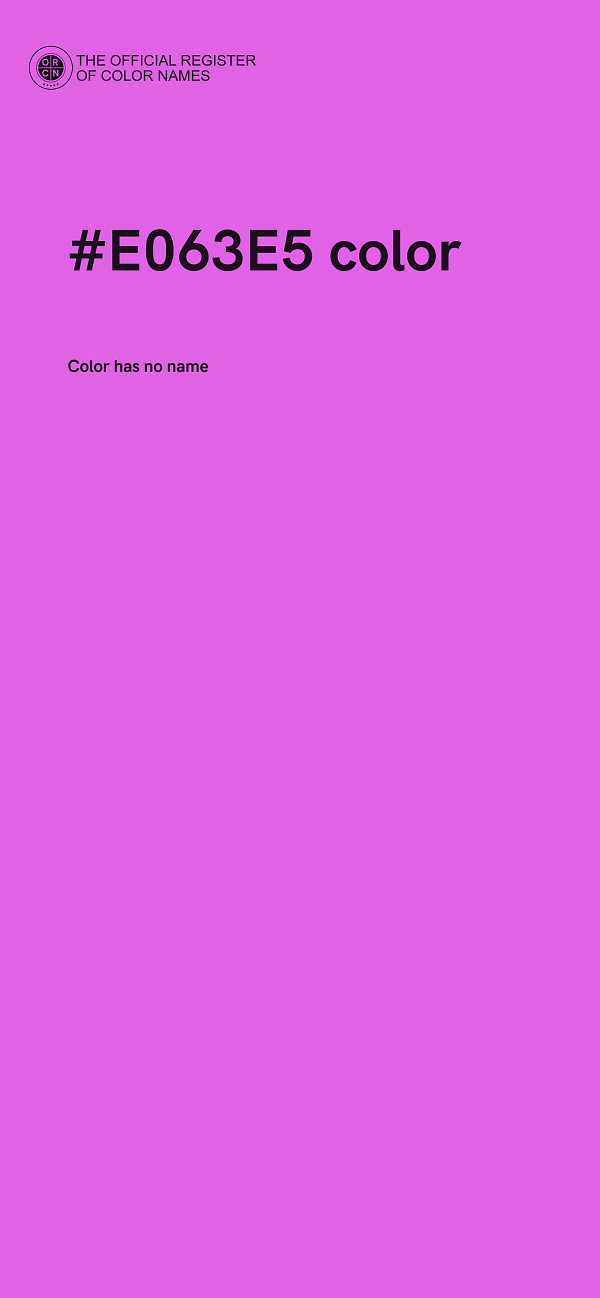 #E063E5 color image