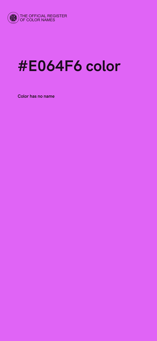 #E064F6 color image