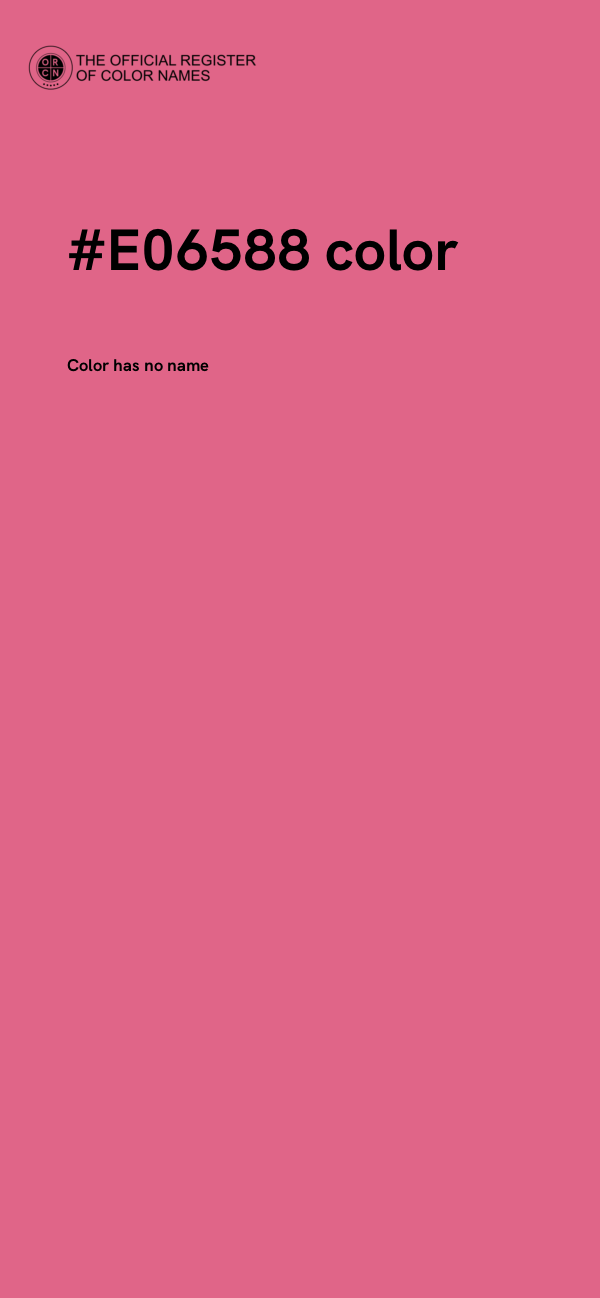 #E06588 color image