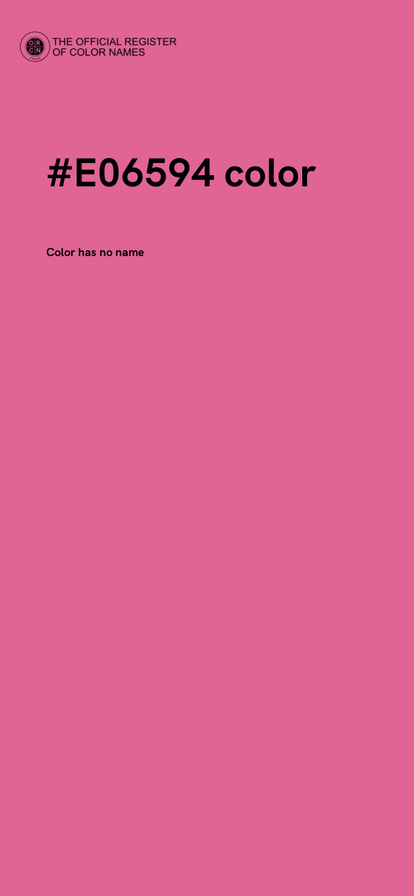 #E06594 color image