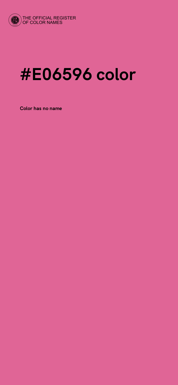 #E06596 color image