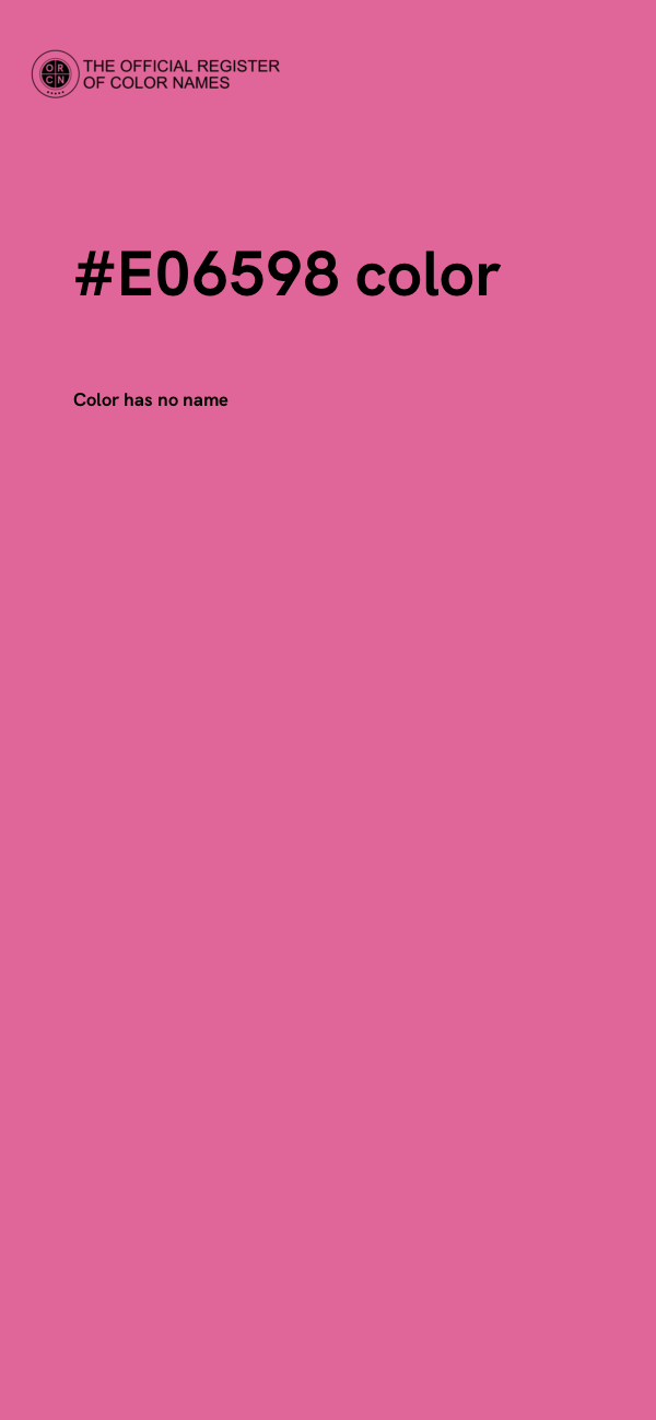 #E06598 color image