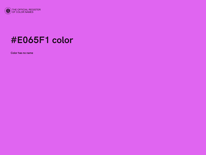 #E065F1 color image