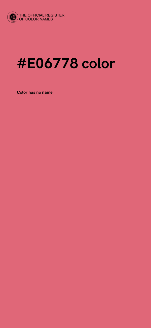 #E06778 color image