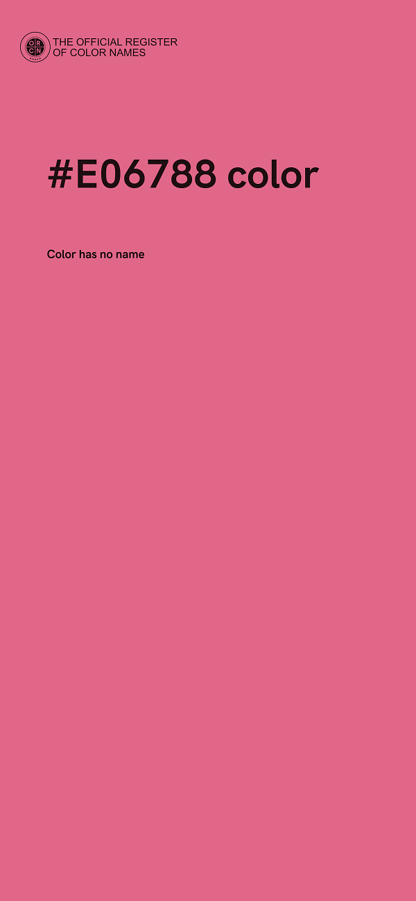 #E06788 color image