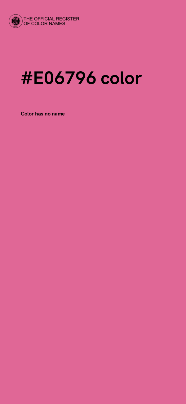#E06796 color image