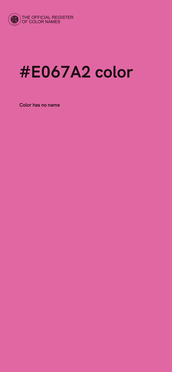 #E067A2 color image