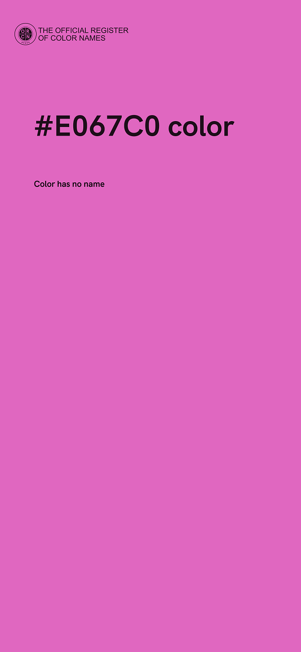 #E067C0 color image