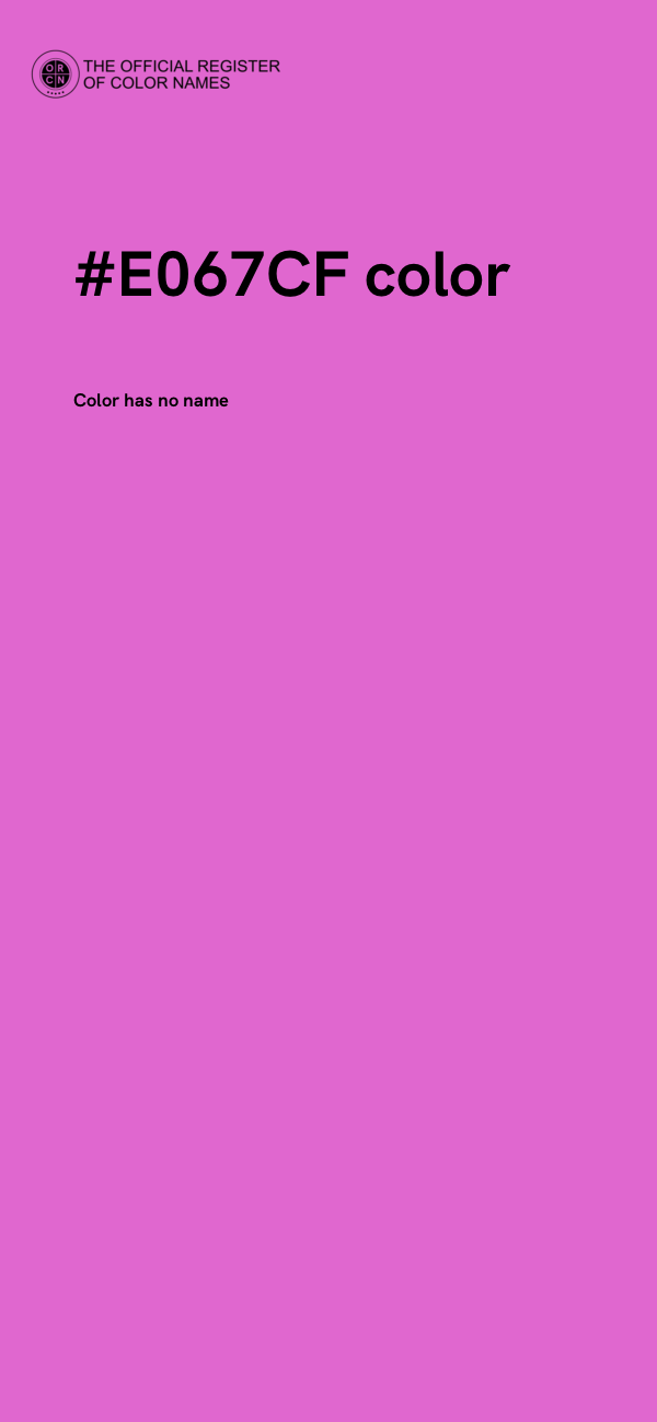 #E067CF color image