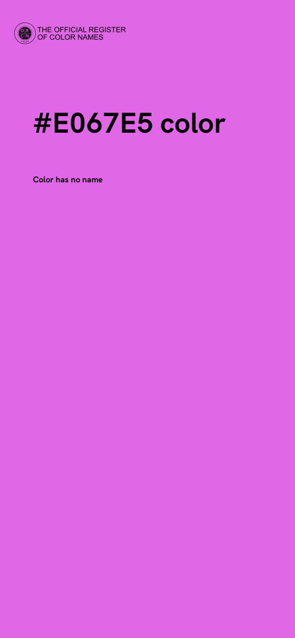 #E067E5 color image