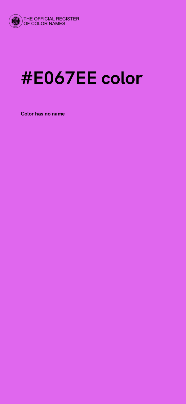 #E067EE color image