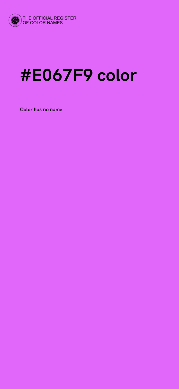 #E067F9 color image