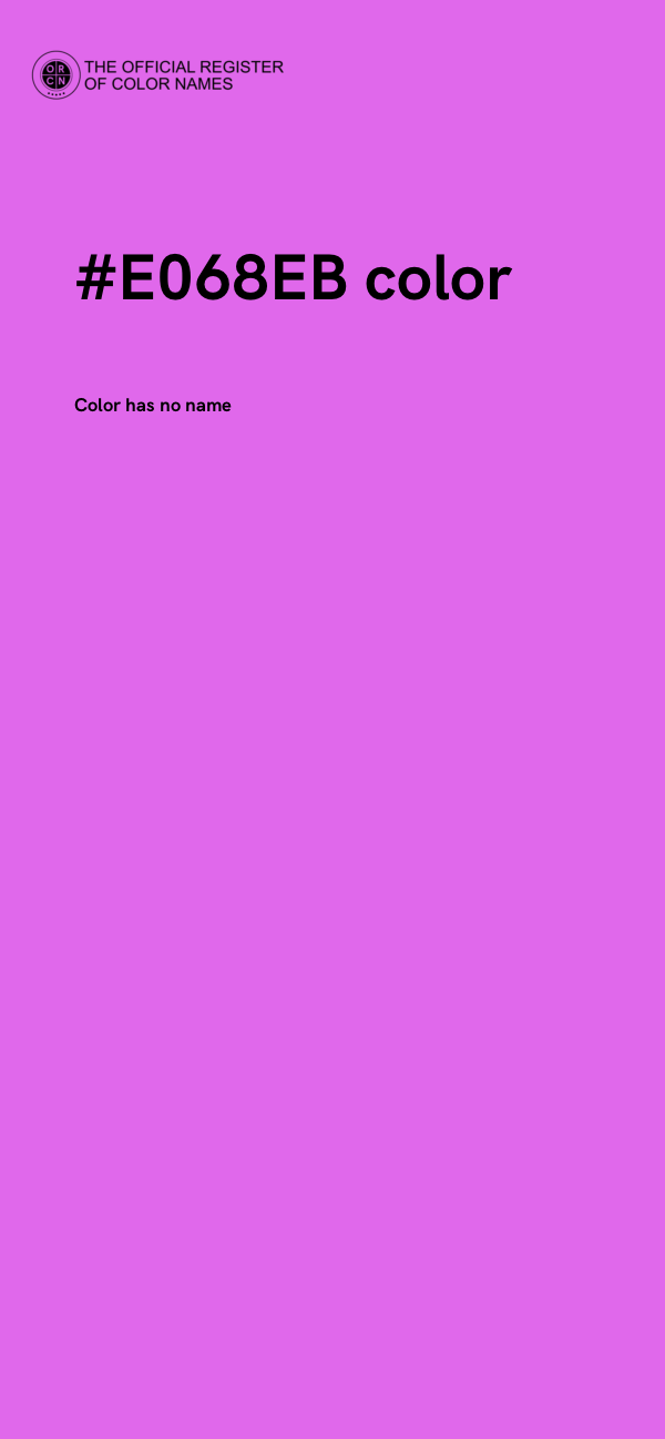 #E068EB color image