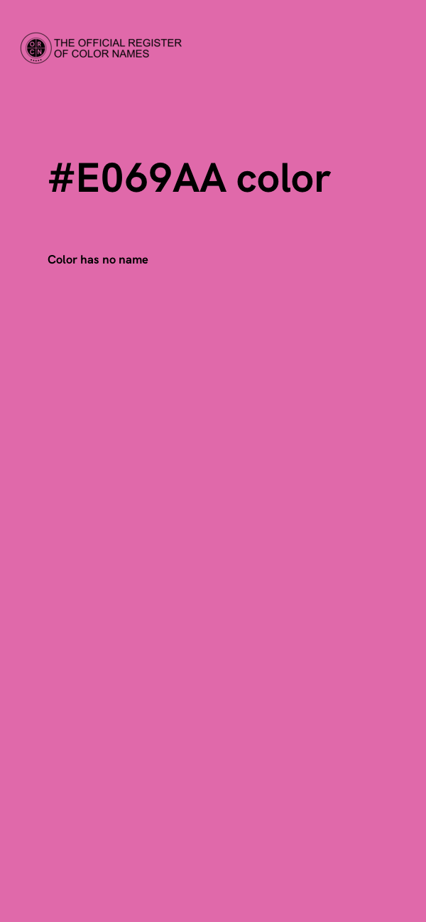 #E069AA color image