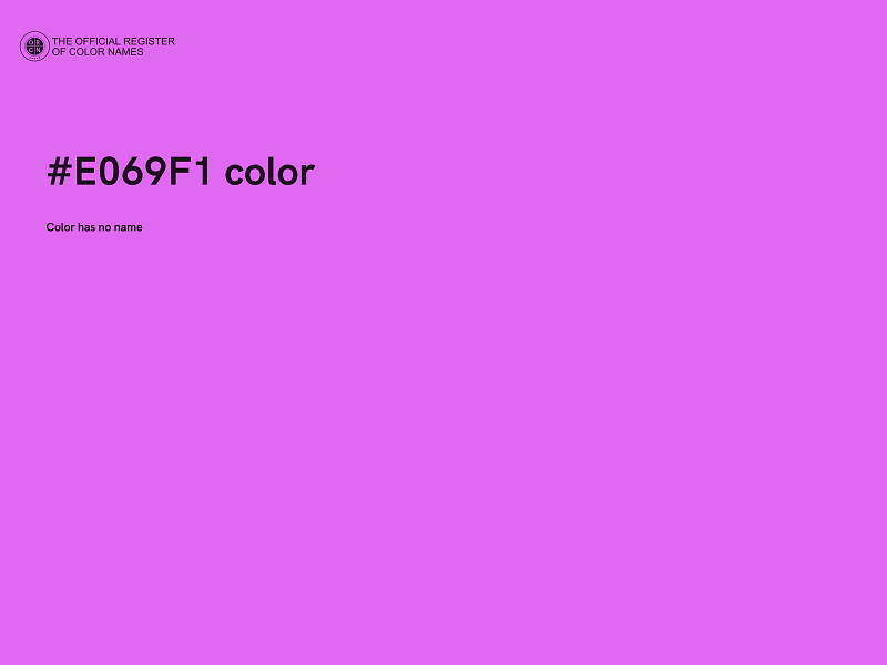 #E069F1 color image