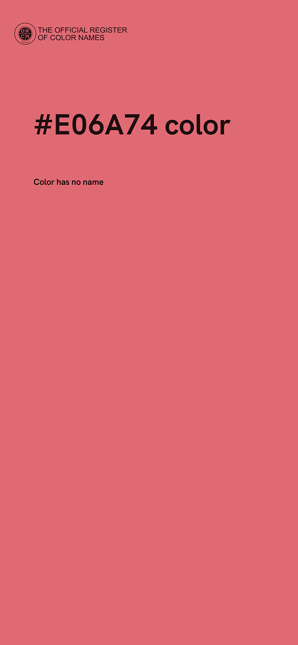 #E06A74 color image