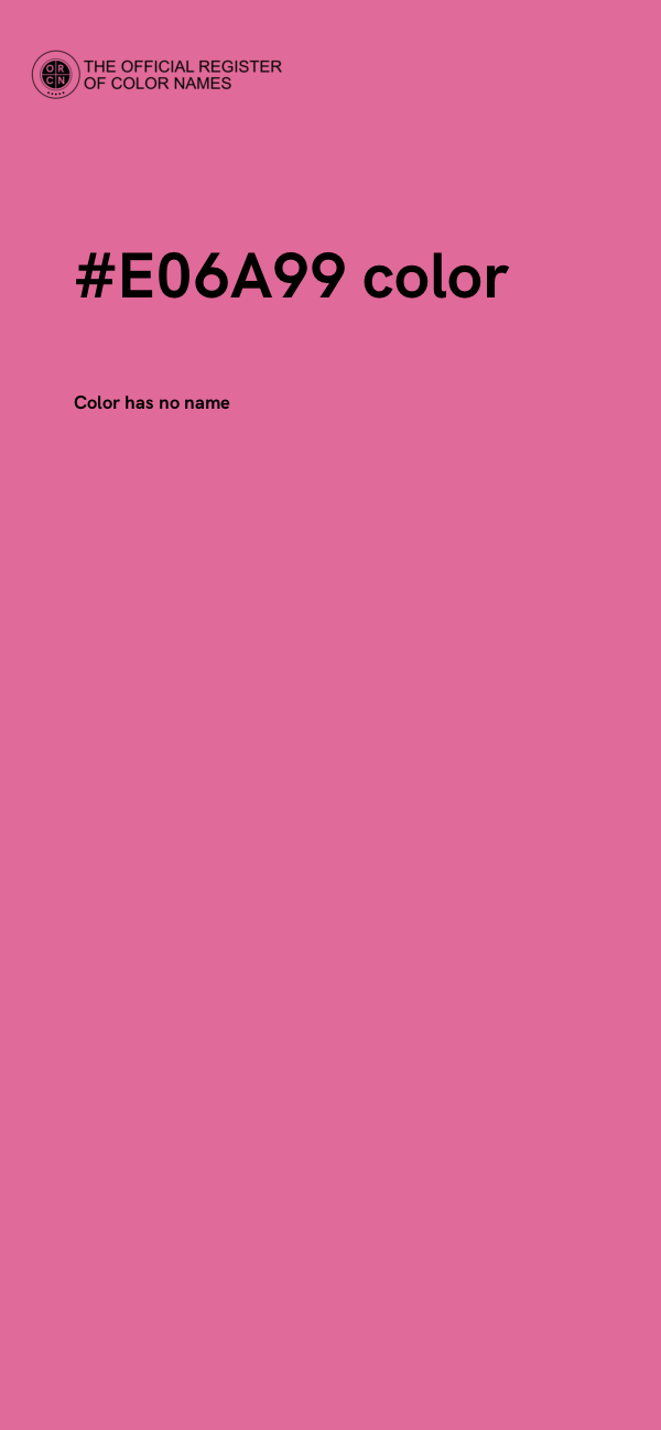 #E06A99 color image